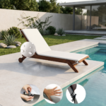 Colchoneta Para Reposera 100% Impermeable (180x60x2cm) - Imagen 3