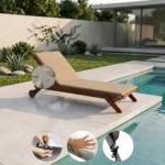 Colchoneta Para Reposera 100% Impermeable (180x60x2cm) - Imagen 2
