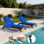 Colchoneta Para Reposera X2 unidades 100% Impermeable (190x65x4cm) - Imagen 9
