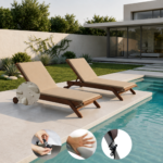 Colchoneta Para Reposera X2 unidades 100% Impermeable (190x65x4cm) - Imagen 7