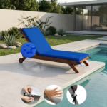 Colchoneta Para Reposera 100% Impermeable (190x65x4cm) - Imagen 8