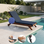 Colchoneta Para Reposera 100% Impermeable (190x65x4cm) - Imagen 6