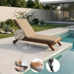 Colchoneta Para Reposera 100% Impermeable (190x65x4cm) - Imagen 7