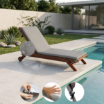 Colchoneta Para Reposera 100% Impermeable (190x65x4cm) - Imagen 5