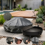Funda para Fogón 110 cm / Brasero Redondo | 100% Impermeable (110x50cm)