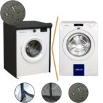 Funda Para Lavarropas Carga Frontal 100% Impermeable (62x65x85cm)