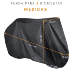 Funda Para Bicicletas X2 R29 100% Impermeable (215x95x115cm) - Imagen 2