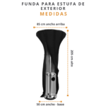 Funda Para Hongo Calefactor 100% Impermeable (85x205cm) - Imagen 2