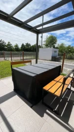 Funda Para Mesa de Jardin 100% Impermeable (206x115x90cm) - Imagen 8