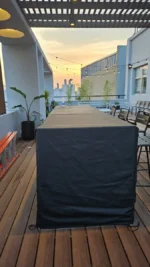 Funda Para Mesa de Jardin 100% Impermeable (206x115x90cm) - Imagen 2