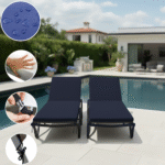 Colchoneta Para Reposera X2 unidades 100% Impermeable (190x65x4cm) - Imagen 8