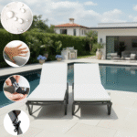 Colchoneta Para Reposera X2 unidades 100% Impermeable (180x60x2cm)