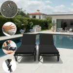 Colchoneta Para Reposera X2 unidades 100% Impermeable (190x65x4cm) - Imagen 4