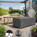 Funda Para Mesa De Jardin 100% Impermeable (190x100x65cm)