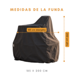 Funda CoverAll para Asador Hummer Grande / Vertical | 100% Impermeable (185x200cm) - Imagen 3