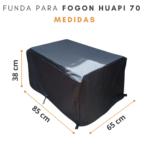 Funda para Fogón Ñuke Huapi 70 / Brasero Rectangular | 100% Impermeable (85x65x38cm) - Imagen 4