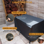 Funda para Fogón Ñuke Huapi 70 / Brasero Rectangular | 100% Impermeable (85x65x38cm) - Imagen 5