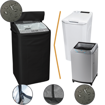 Funda Cubre Lavarropas Carga Superior Lona Premium 100% Impermeable (60x64x102cm)