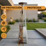 Funda Estufa Exterior Piramidal 100% Impermeable 225 cm Reforzada (70x225) - Imagen 2