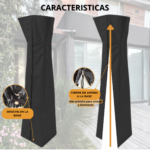 Funda Estufa Exterior Piramidal 100% Impermeable 225 cm Reforzada (70x225) - Imagen 4