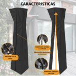 Funda Estufa Exterior Piramidal 100% Impermeable 225 cm Reforzada (70x225) - Imagen 3