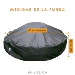 Funda para Fogón 60 cm Redondo / Brasero Compacto | 100% Impermeable (60x25cm) - Imagen 2