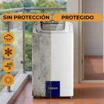 Funda para Lavarropas 11kg Carga Superior – (102x62x68cm) Compatible Whirlpool / Drean / BGH | Lona 100% Impermeable - Imagen 2