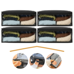 Bolsa Pack X4 Guarda Ropa Placard - Tela Reforzada (50x35x20cm)