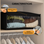 Bolsa Pack X4 Guarda Ropa Placard - Tela Reforzada (50x35x20cm) - Imagen 2