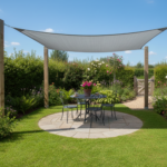 Sombra Vela para Jardin 3.5x1.5m - Malla Reforzada con protección UV 95% - Imagen 8