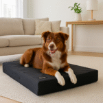 Cama Impermeable Para Mascotas 90x70 – Goma Espuma Firme y Funda Lavable - Imagen 4