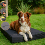 Cama Impermeable Para Mascotas 90x70 – Goma Espuma Firme y Funda Lavable