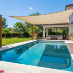 Sombra Vela para Jardin 3.5x1.5m - Malla Reforzada con protección UV 95% - Imagen 7