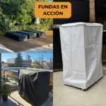 Funda para lavasecarropas LG / Lavarropas carga frontal (65x65x95) - PVC 100% impermeable - Imagen 8