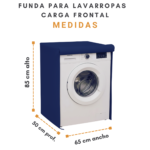 Funda Para Lavarropas Philco/LG 6,5kg Carga Frontal 100% Impermeable (65x50x85cm) - Imagen 3