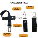 Cinturón de Seguridad Reforzado Reglamentario para Mascotas (perros y gatos) - Cumple con la Ley Nº 24.449 - Imagen 3
