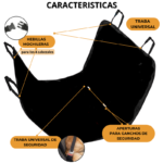 Cubre Asiento Auto Perros Impermeable Con Cinturón de Seguridad Protector - Imagen 2