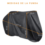Funda Para Moto 250cc (220x95x135) Lona Liviana Impermeable - Imagen 2