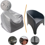 Funda Para Sillon Exterior 100% Impermeable (70x75x96cm) - Imagen 2