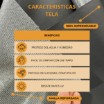 Colchoneta Para Gimnasio Pilates 100% Impermeable (180x60x2cm) - Imagen 5